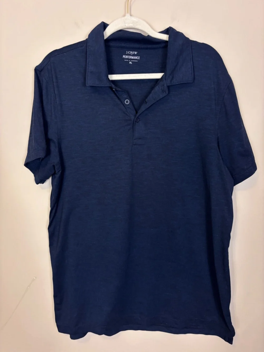 J. Crew Men's Performance Polo -‎ Navy XL